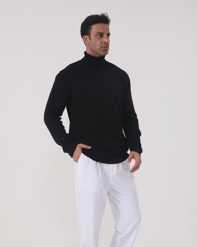 The Old Money Atelier Gstaad Merino Wool Turtleneck