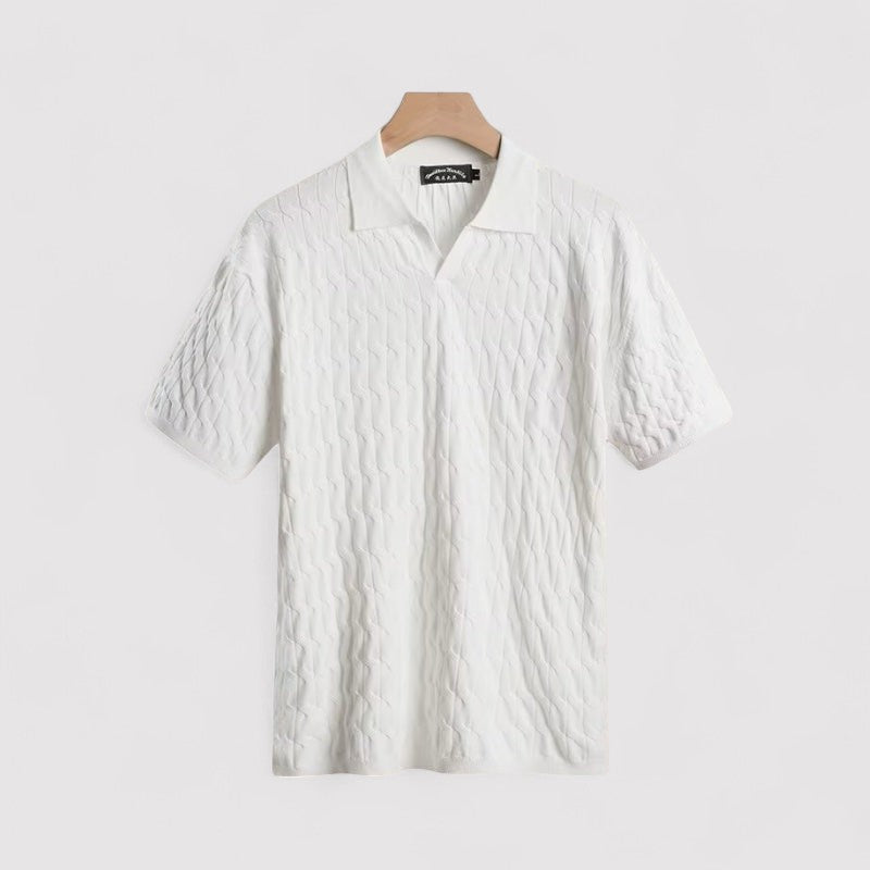 The Old Money Atelier | Men's Premium Old Money Textured Polo