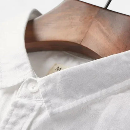 The Old Money Atelier | Men’s Linen Short-Sleeved Shirt – Lightweight Comfort