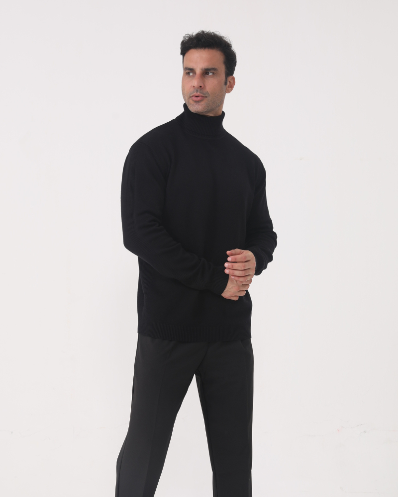 The Old Money Atelier Gstaad Merino Wool Turtleneck