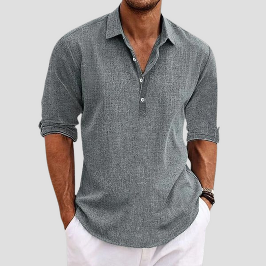 The Old Money Atelier | Casual Linen Shirt