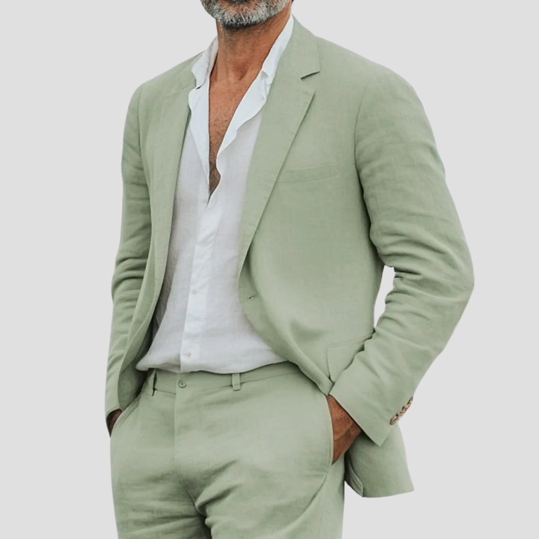 The Old Money Atelier | Classic Linen Suit