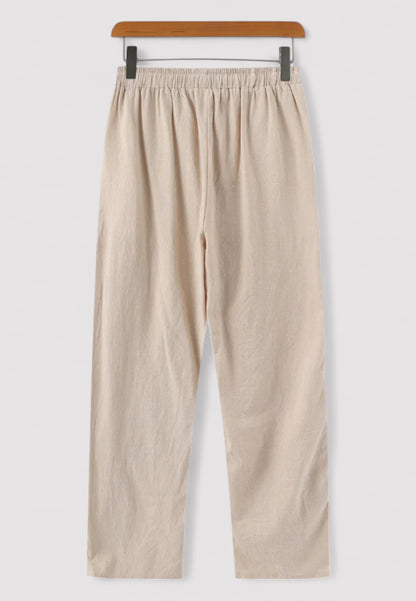 100% Linen Trousers for Men | Relaxed Fit | The Old Money Atelier