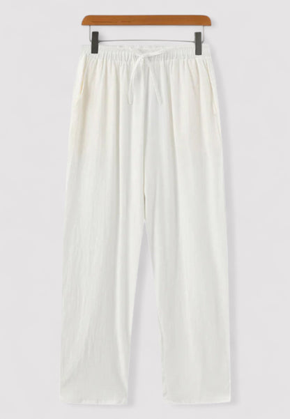 100% Linen Trousers for Men | Relaxed Fit | The Old Money Atelier