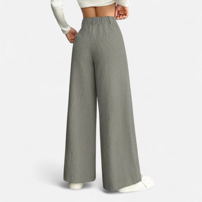 The Old Money Atelier | Women's High-Waisted Wide-Leg Pants