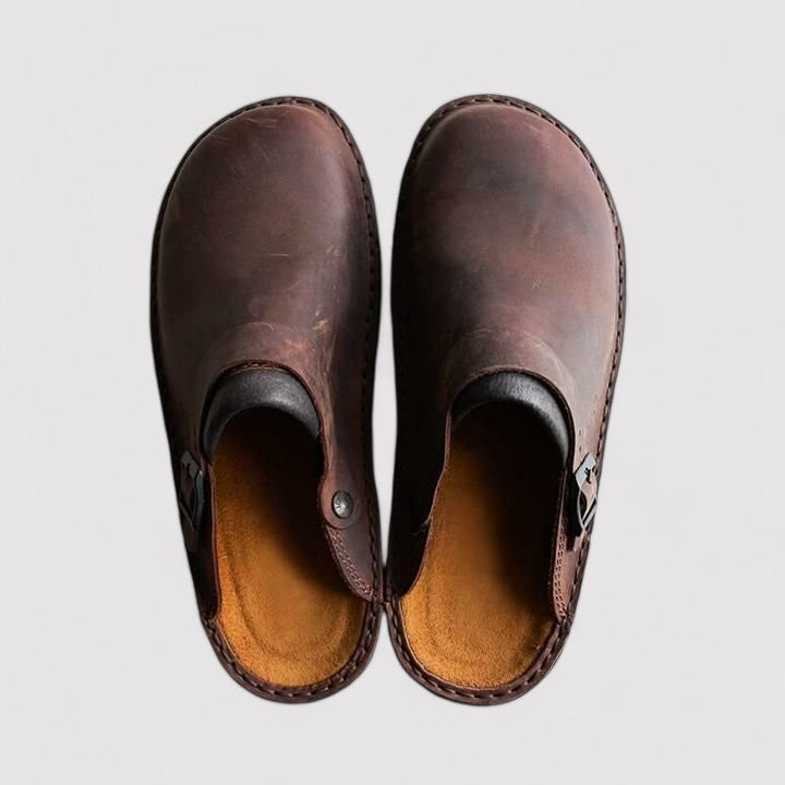 Orthopaedic Leather Shoes-Slippers Unisex
