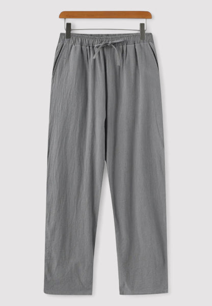 100% Linen Trousers for Men | Relaxed Fit | The Old Money Atelier