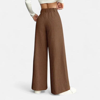 The Old Money Atelier | Women's High-Waisted Wide-Leg Pants