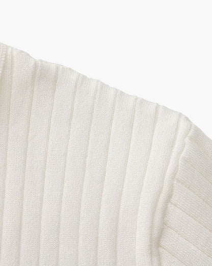 Premium Ribbed Polo | Men's Ribbed Polo Shirt | Cotton Blend | Slim Fit | White, Navy, Black | Old Money