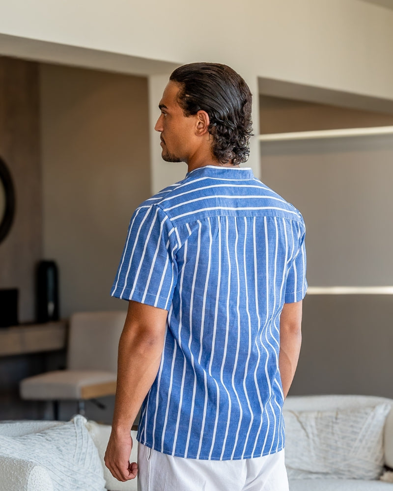 Organic Cotton Nautical Style Polo | Unisex Casual Shirt | The Old Money Atelier