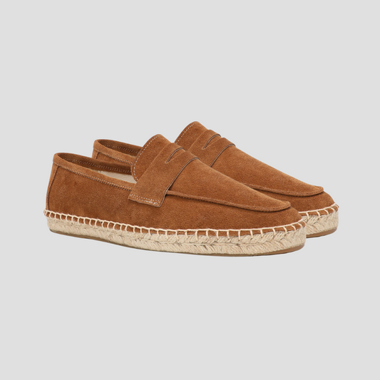 The Old Money Atelier | Suede Loafer Espadrilles