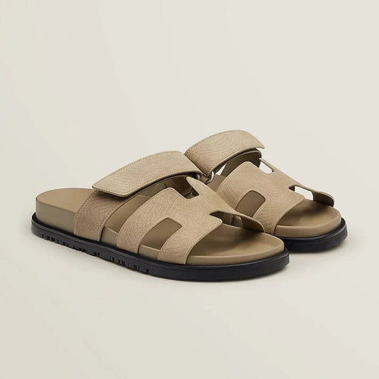Hermeus - Premium Unisex Flat Sandals | Summer Leather Minimalist Strappy Sandals | Unisex Comfort Footwear | The Old Money Atelier