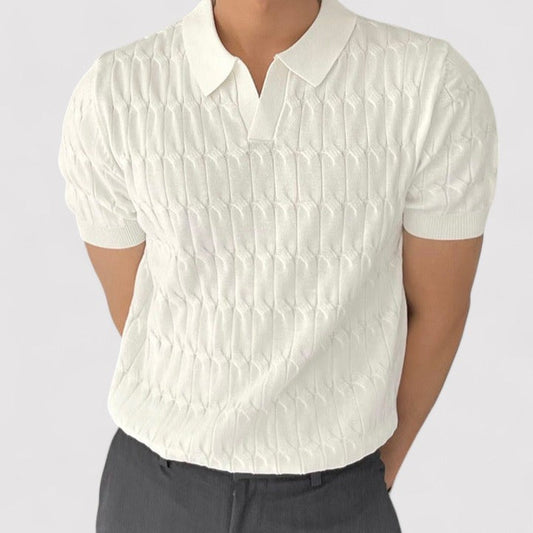 The Old Money Atelier | Men's Premium Old Money Textured Polo