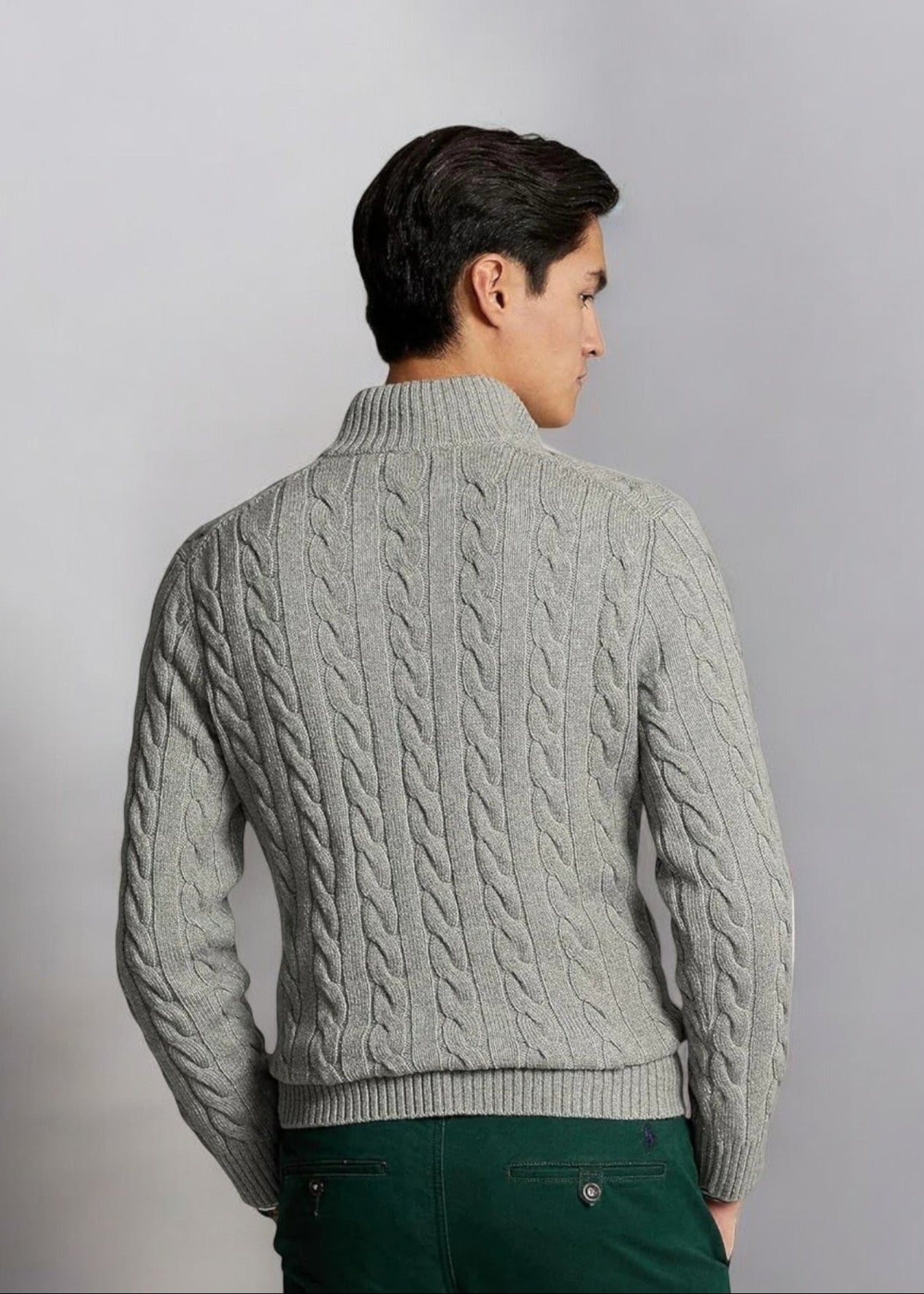 Men’s Premium Knitted Business Zip Sweater