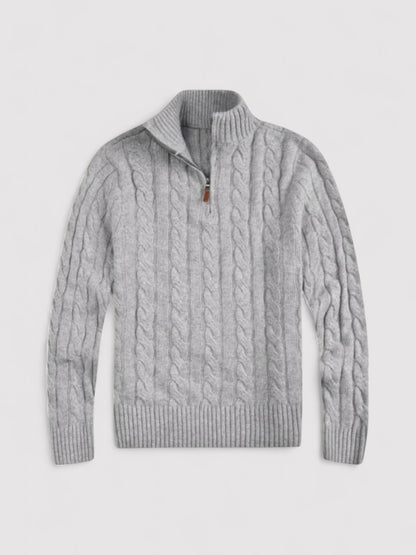 Men’s Premium Knitted Business Zip Sweater