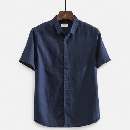 The Old Money Atelier | Men’s Linen Short-Sleeved Shirt – Lightweight Comfort