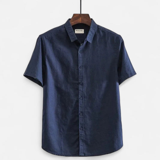 The Old Money Atelier | Men’s Linen Short-Sleeved Shirt – Lightweight Comfort