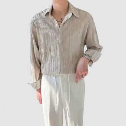 Men's Premium The Old Money Atelier's Long Sleeve Business Shirt Loose Fit